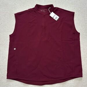 NWT Figs Rafaela Oversized Burgundy Scrub Top